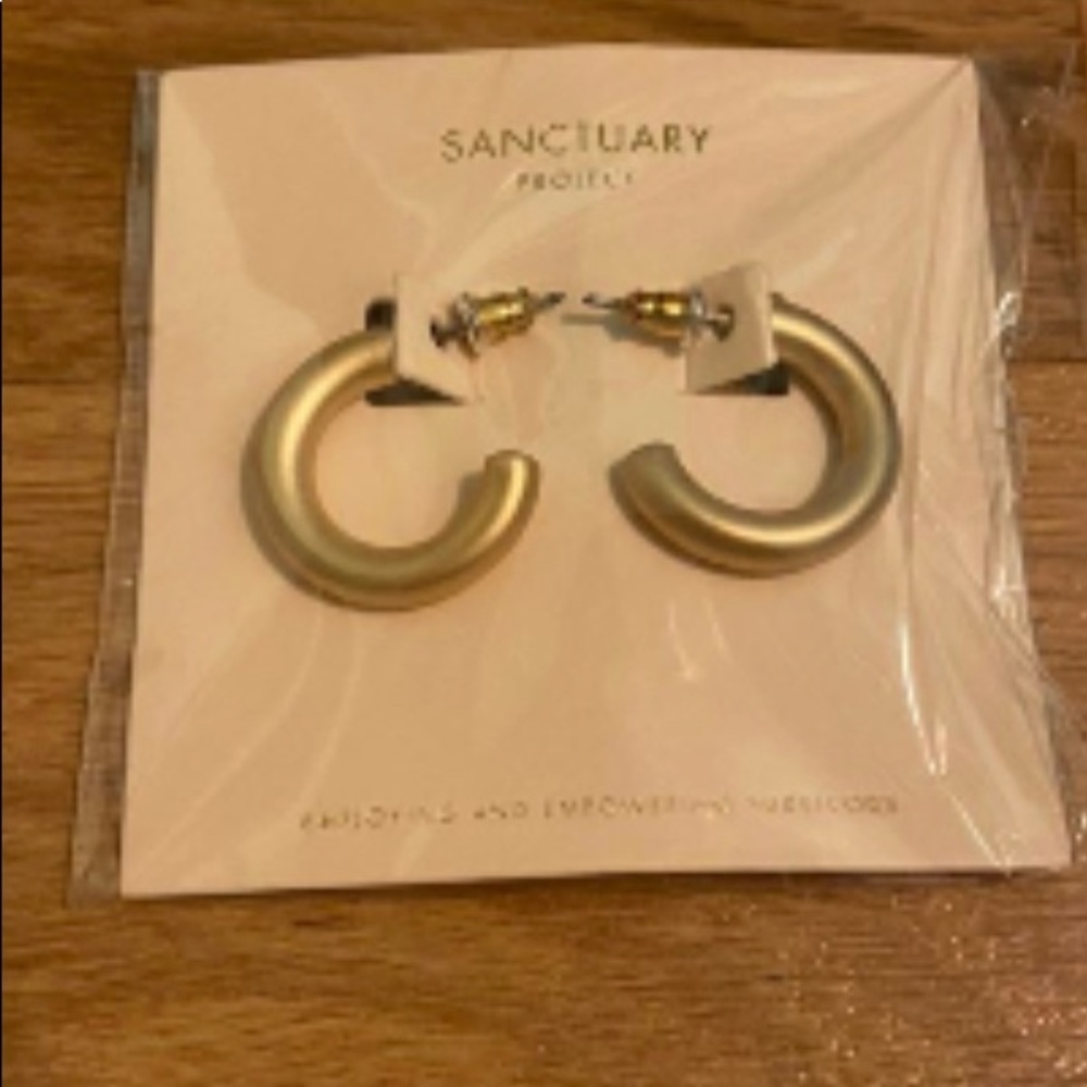 Sanctuary Project Small Gold Tone Hoop Earrings